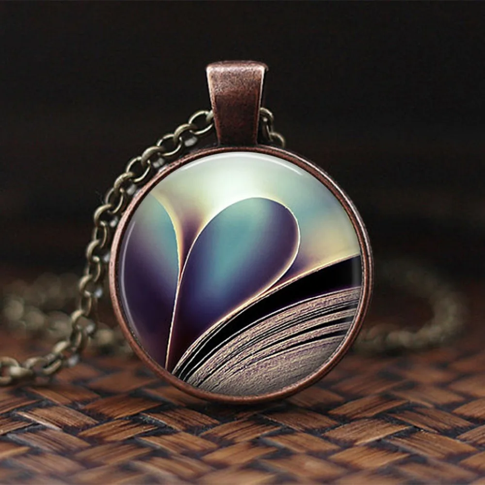 Новое модное ожерелье с подвеской в виде старинной книги винтажное украшение