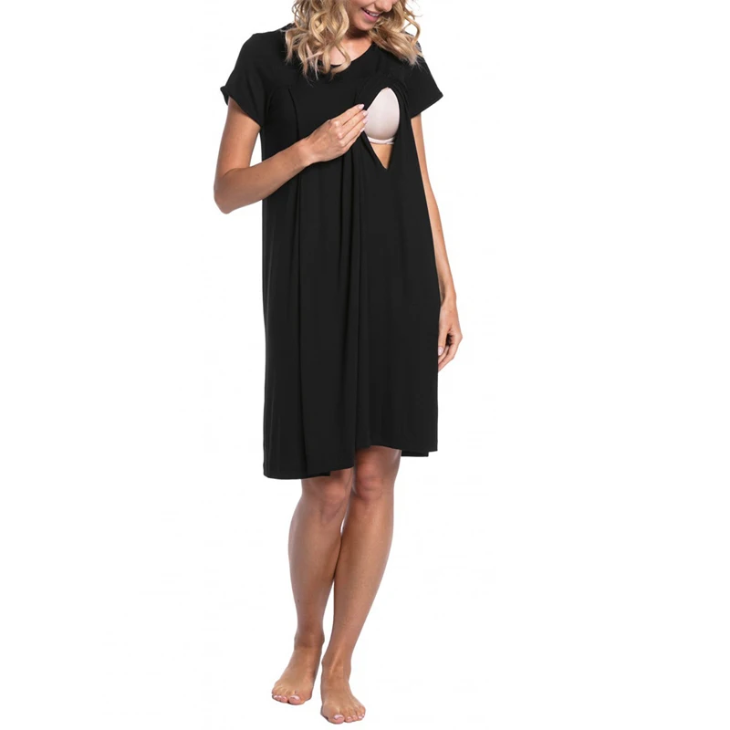 ENXI Повседневное платье для беременных Одежда однотонное кормящих женщин