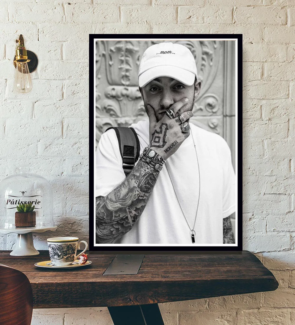 Постер и принты Mac Miller хип хоп Ангел раппер звезда аниме альбом холст картина