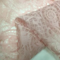 leolin embroidery perspective dim light cut flower fashion jacquard imitation silk wrinkle organza fabric