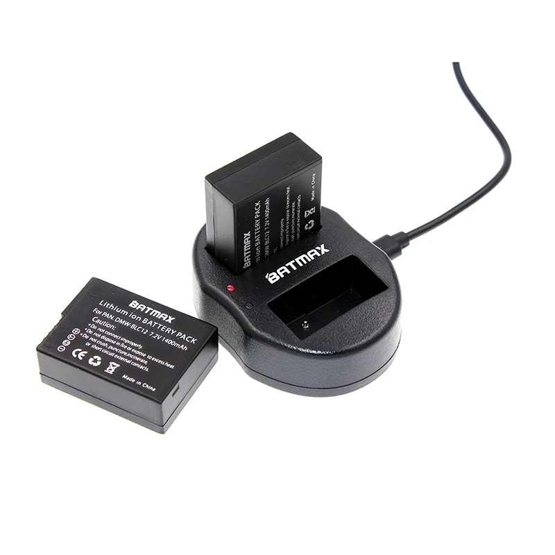 3 шт. DMW-BLC12 DMW BLC12 DMWBLC12 аккумуляторная батарея+ USB двойное зарядное устройство для Panasonic DMC GH2 G5 G6 V-LUX4 DMC-GH2 FZ1000
