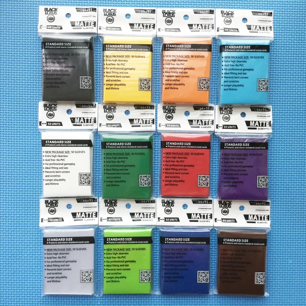 100 шт./лот цветные матовые рукава для карт mtg 66x91 мм защиты и хранения ваших 15
