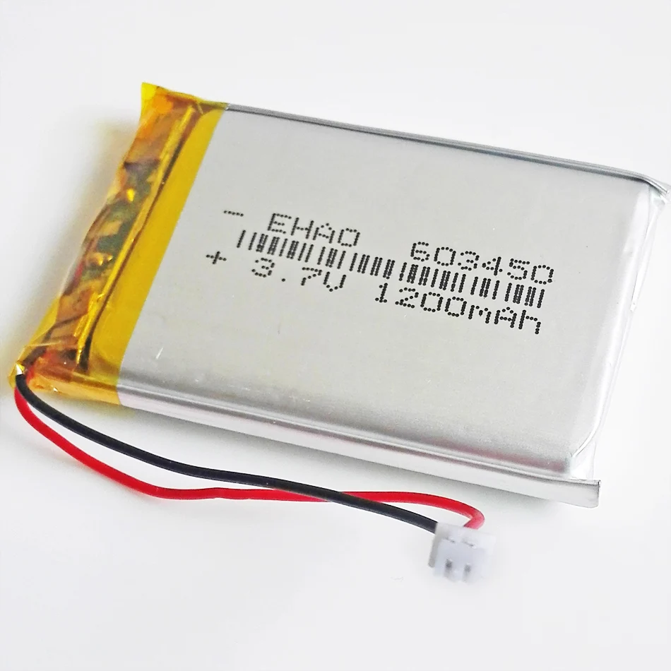 10 шт. 3 7 в 1200 мАч литий-полимерная LiPo аккумуляторная батарея JST 1 25 мм 2pin разъем для
