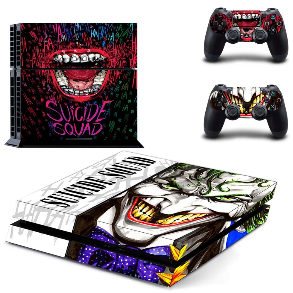 Отряд Самоубийц Harley Quinn Джокер Бэтмен PS4 наклейка Виниловая для консоли Playstation 4 и 2
