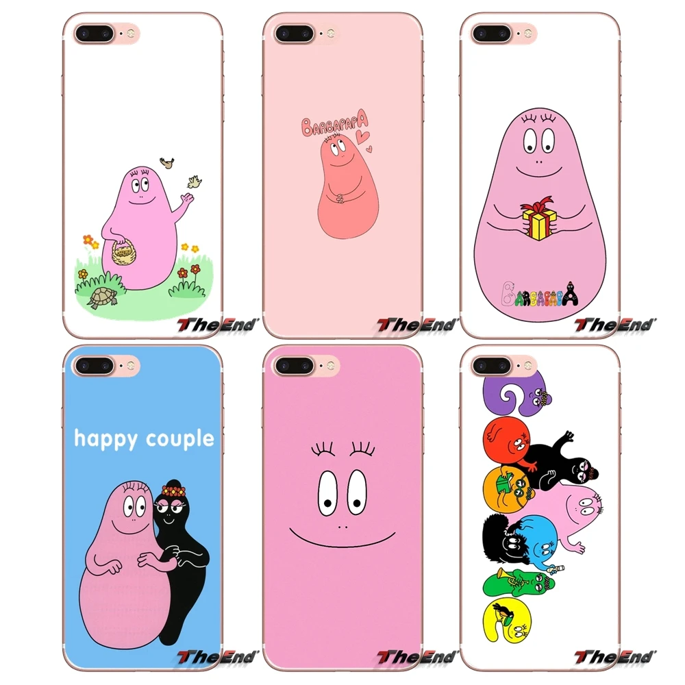Чехол для Samsung Galaxy S3 S4 S5 MINI S6 S7 edge S8 Plus Note 2 3 4 5 Grand Core Prime Les Barbapapa Barbamama Pink Smile|case plus|for
