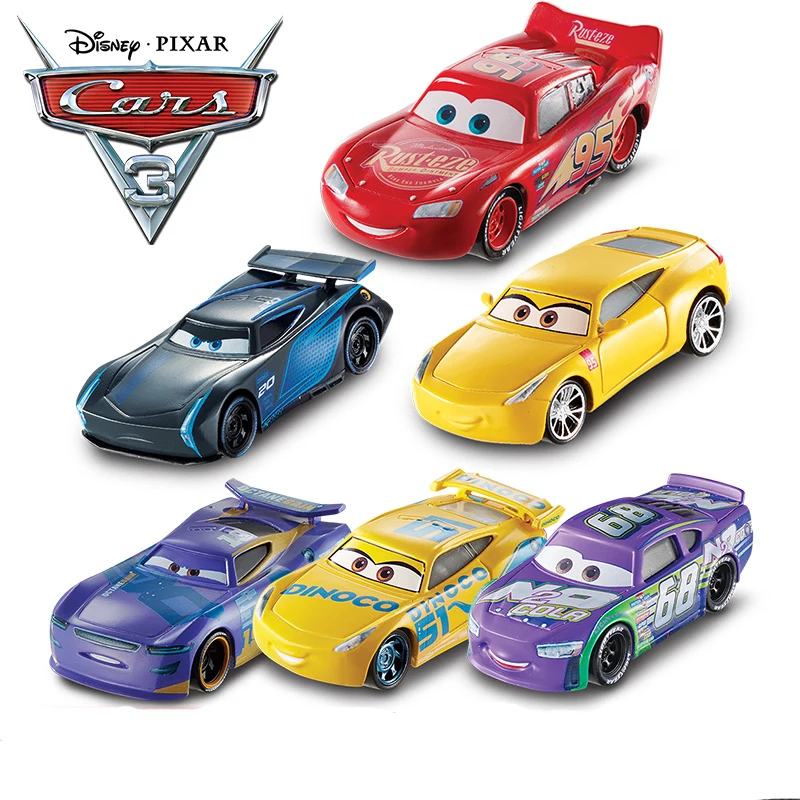 Disney &quotтачки 3 все серии Металлический Игрушечный Автомобиль Lightning McQueen черный Storm