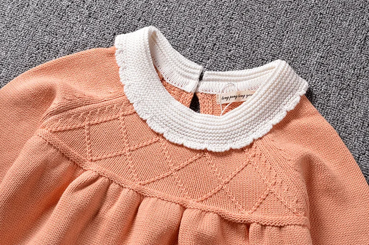 Детские вязаные комбинезоны Комбинезон для девочек roupas de bebe Шерстяной детский