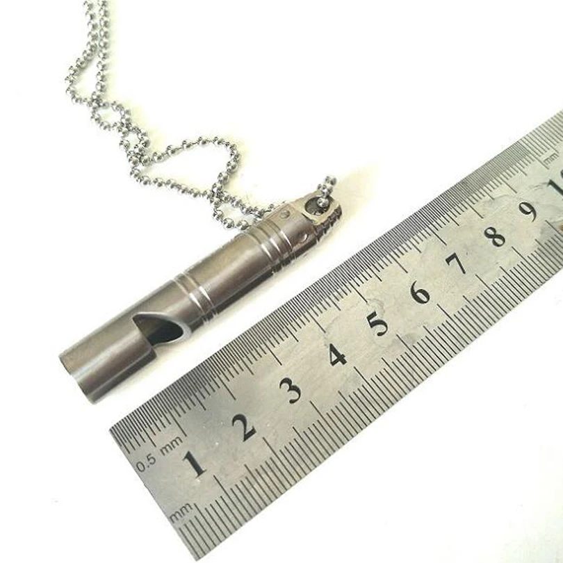 Открытый Отдых на природе выживания 100% титановый свисток сбор аварийный EDC