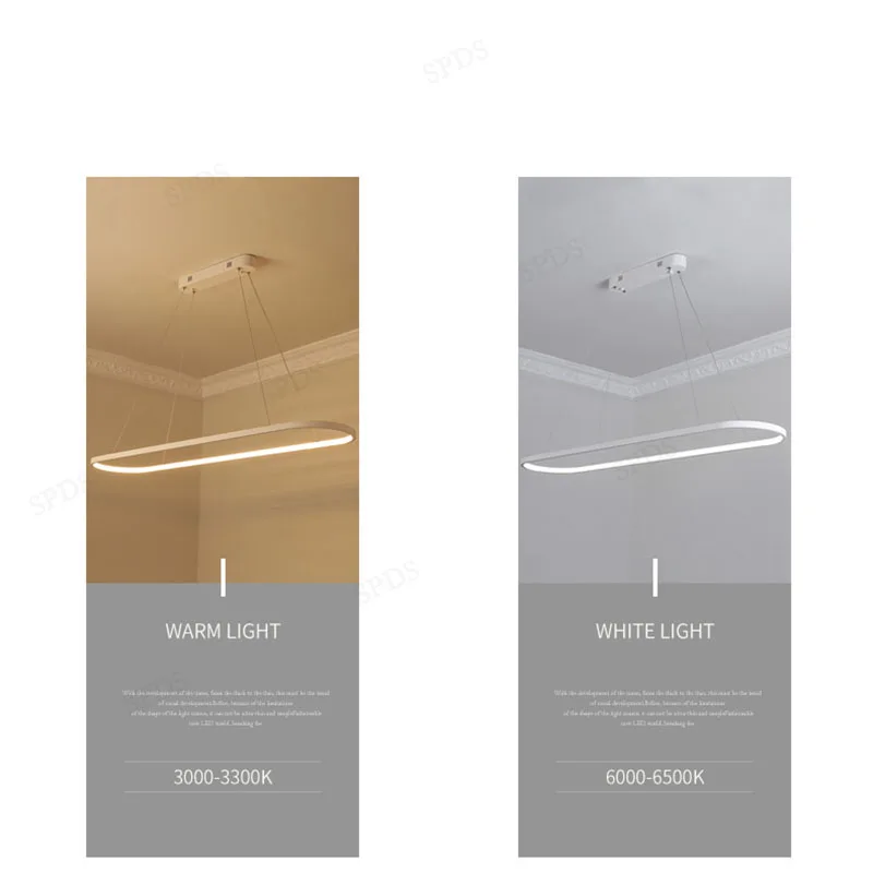 Modern Silicone Aluminum LED Simple Scandinavian Restaurant Chandelier Interior Lighting Home Decor Cord Pendant | Освещение