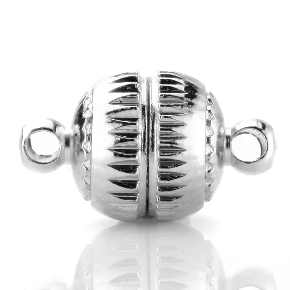 silver 20 Набор 8 мм сильные магнитные ювелирные изделия застежки фурнитура из Бисера посеребренные позолоченные аксессуары для изготовления ювелирных изделий - Цвет: silver