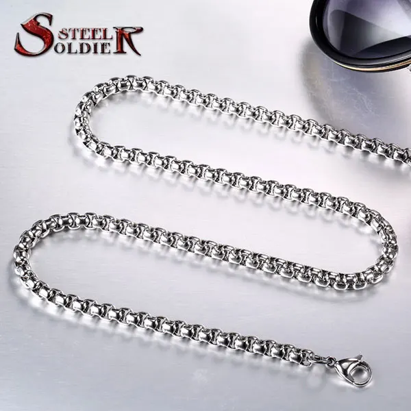 pearl 4 5mm 60cm Стальной солдат, стиль, китайский стиль, путешествие к западу, Erlang Shen, кулон для мужчин, панк, байкер, ювелирные изделия в подарок - Окраска металла: pearl 4 5mm 60cm
