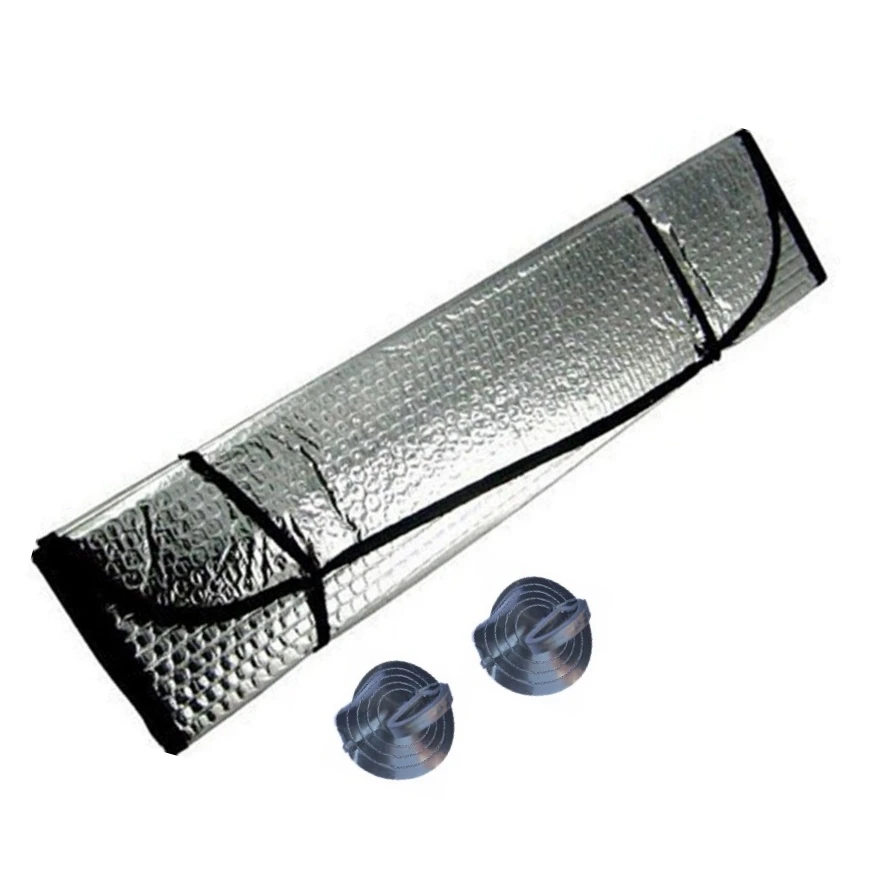 

Car Front Window Sunshade Auto Rear Sun Shade Interior Care Windshield Foils Visor Cover UV Protect Bubble Cotton Film 130*60cm
