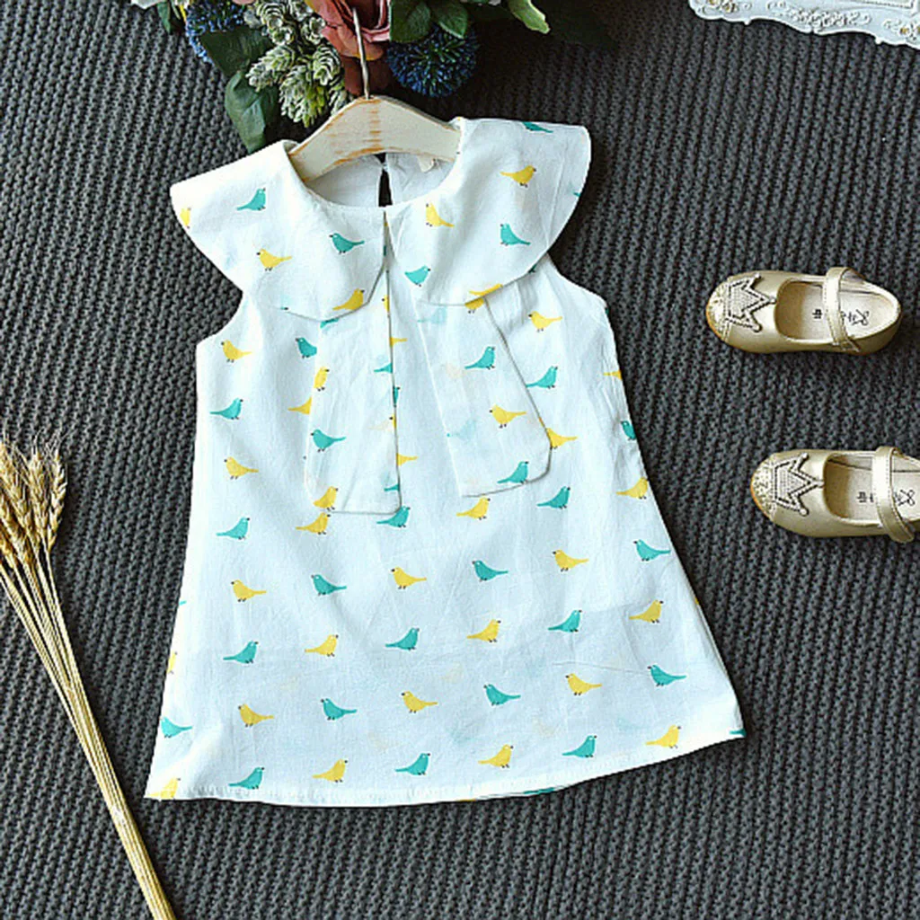 SAGACE/Детские летние платья для маленьких девочек Милые короткие принцессы без