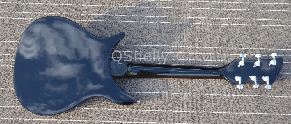 Высшее качество QShelly пользовательский черный RK 325 330 Модель 3 пикапы Gold Pickguard Rick 21