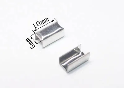5x10mm 100 шт 5x10 мм квадратное крепление для шнура обжимной металлический зажим для кожаной веревки складной DIY ожерелье ювелирные изделия Поставщик - Цвет: 5x10mm