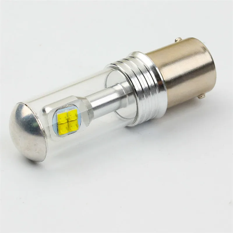 Hoping car 2x1156 BA15S LED Bulb turn signal 40W Back up Lights Fog Tail Brake Lamp 6000k White light source | Автомобили и
