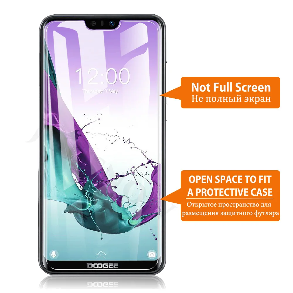 JONSNOW закаленное стекло Для Doogee N10 5,8" 9 H 2.5D защитная пленка Взрывозащищенная прозрачная защитная пленка для ЖК-экрана