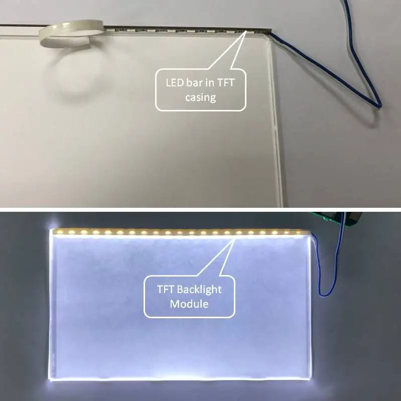 Сверхтонкие и супер-яркие светодиодные лампы постоянного тока 9 В бар свет с 21 шт.