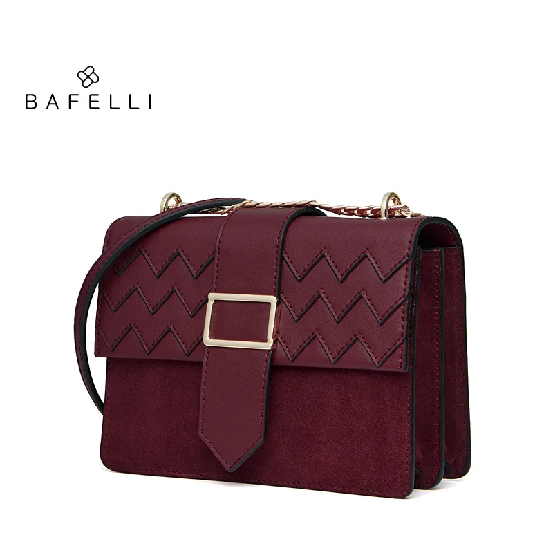BAFELLI натуральная кожа сумка осень и зима новое поступление crossbody Сумка Винтаж weave