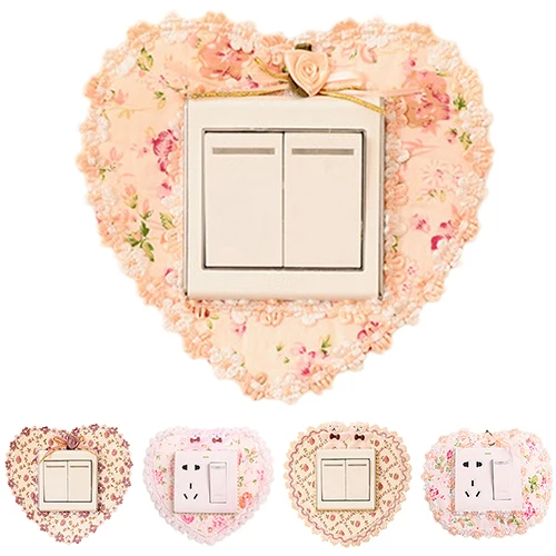 Новое поступление бытовой цветок ткани кружева любовь переключатель