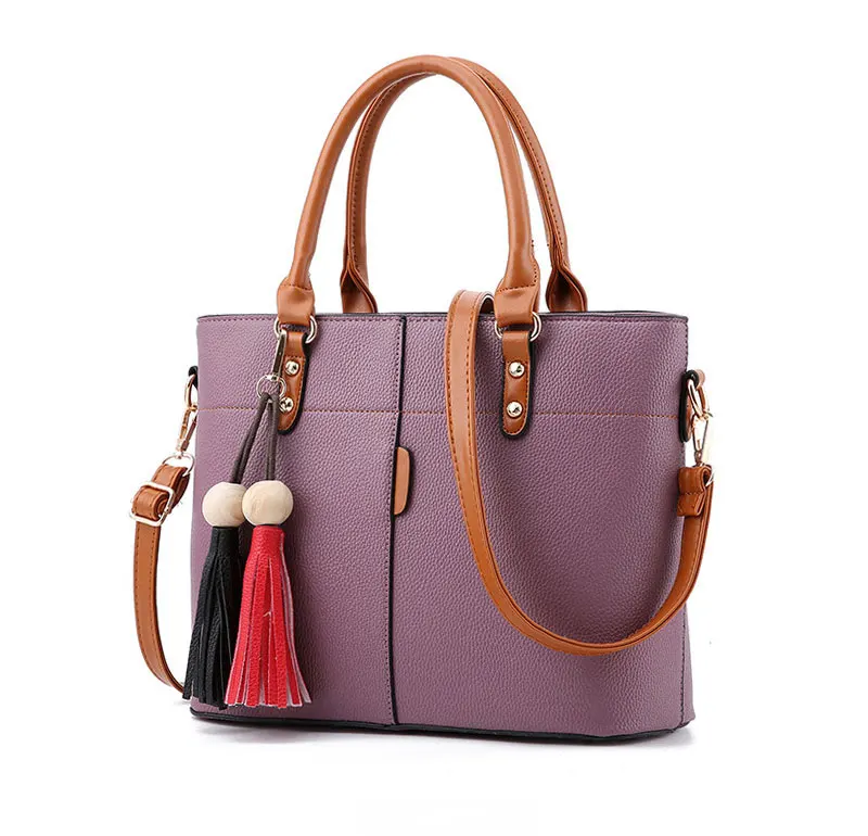 LANLOU Women bags for women PU Leather Shoulder Bag Double tassel Casual Crossbody Flap Bags Female Messenger Bag Handbags