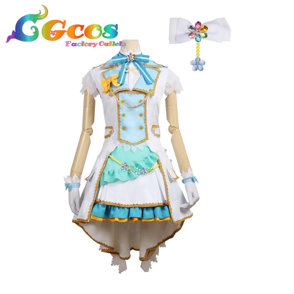 CGCOS Coplay косплэй костюм BanG Dream Pastel * палитры 2nd один Hikawa Hina аниме платье костюмы на