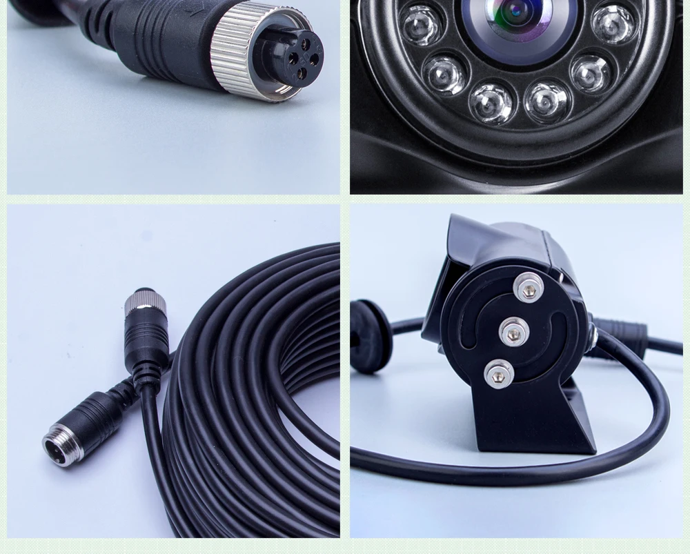 AHD 1080P CCD Автомобильная резервная камера заднего вида для грузовиков, автобусов, караванов, кемперов, прицепов, экскаваторов, RV с удлинителем