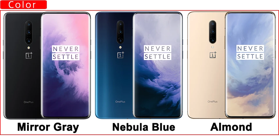 Мобильный телефон Oneplus 7 Pro с глобальной прошивкой, 6,67 дюймов, 6G, 128G, Snapdragon 855, 48 МП, 2 K, 90 ГГц, камера с жидким экраном, 4000 мАч, NFC, UFS 3,0, телефон