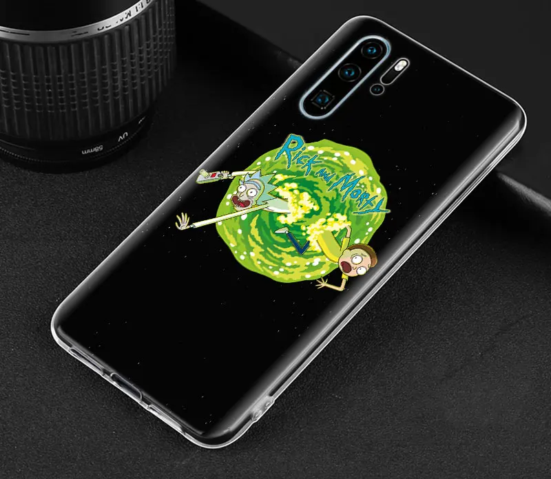 Силиконовый мягкий чехол Рик и Морти для huawei P30 P30 Pro P10 P20 Lite P Smart Plus View 20, чехол из ТПУ