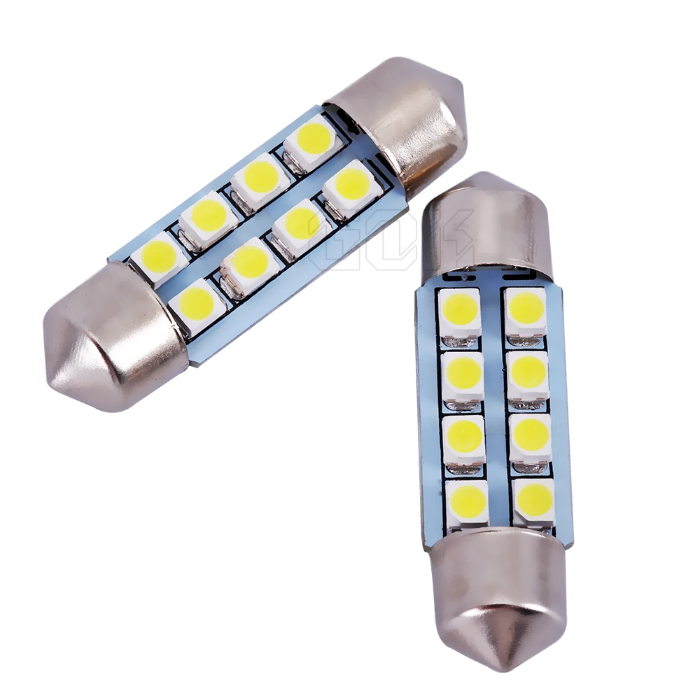 500 шт./лот C5W 31 мм/36 мм/39 мм/41 мм гирлянда 8SMD автомобильный внутренний светодиод c5w