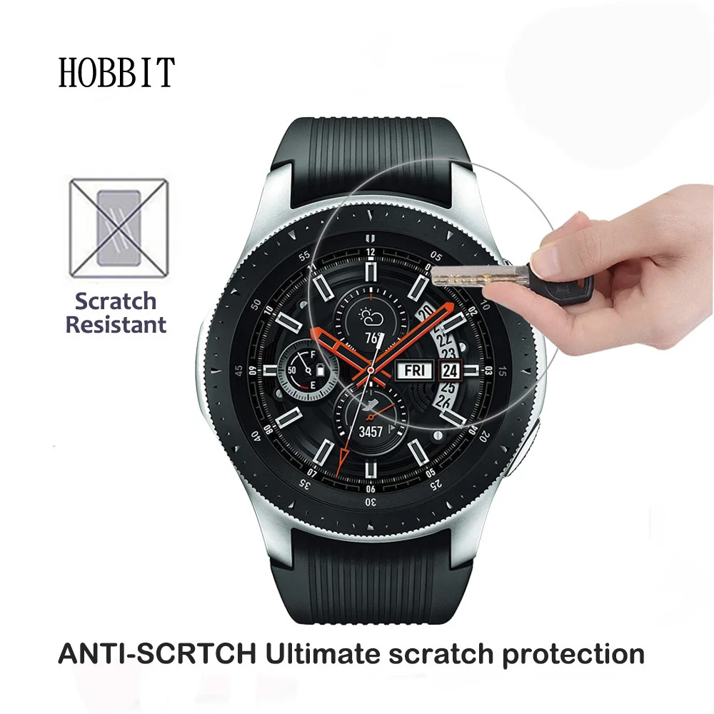 

Tempered Glass Screen Protector For Samsung Galaxy Watch 46mm Anti-Scratch Smartwatch 0.3MM 2.5D 9H Clear Glass Film