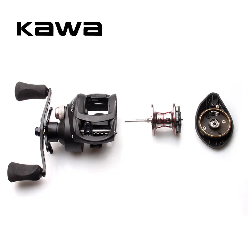 

RUKE new casting reel K-MAX ,5+1 bearing 195 g,Speed ratio 7.1:1 Brake force 4.5 kg,metal handle with eva knob,free shipping