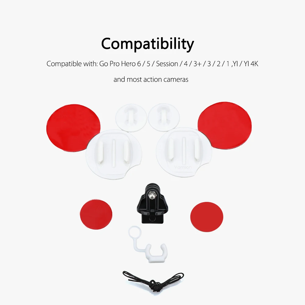 Vamson для Gopro Hero 7 6 5 4 комплект серфинга сноубординга набор аксессуары Xiaomi Yi 4K
