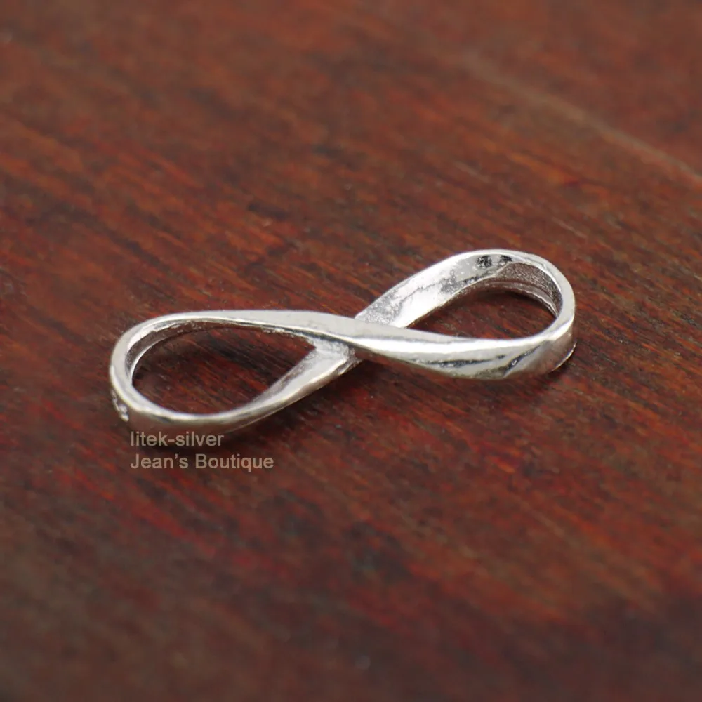 1 шт. Подвеска из стерлингового серебра SIL Infinity Symbol Love Dangle Charm DIY A2342 | Украшения и