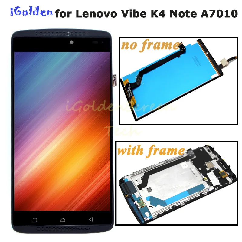 Тестовый ЖК дисплей для Lenovo A7010 экран с рамкой сенсорная панель дигитайзер в
