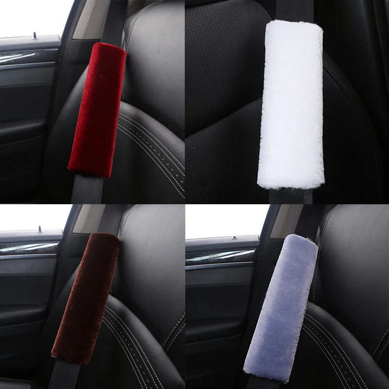 2 шт. зимние теплые автостайлинг ремни безопасности чехлы для Jeep Renegade Volkswagen VW Passat