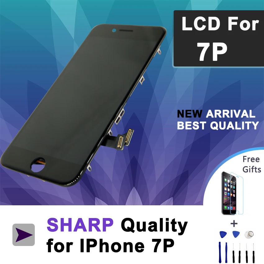Для SHARP Качество 100% протестированный ЖК дисплей для iphone 7 Plus P экран с полным