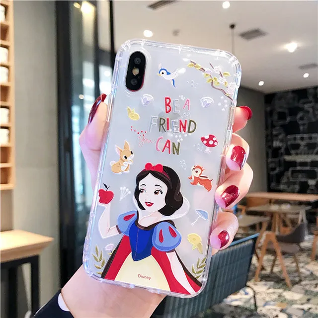 33 Disneys Белоснежка Золушка Рапунцель Принцесса чехол для телефона для iPhone 6 6s 7 8 Plus X XR XS Max воздушная подушка мягкая ТПУ задняя крышка - Цвет: 33