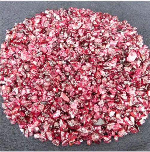 100CT натуральный оригинальный камень гранат кварцевый кристалл гравий рейки с