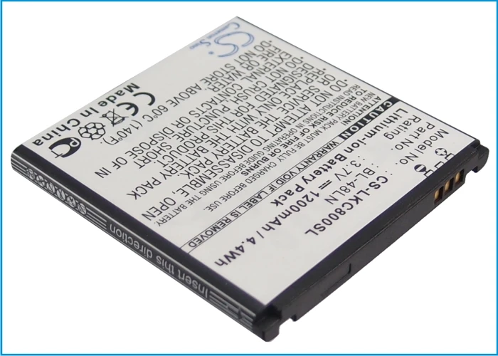 BL 48LN аккумулятора Cameron Sino 1200mAh для LG C800 C800DG C800G C800VL LS696 LS970 P720 P725 SU870 VM696 T Mobile myTouch Q|cameron