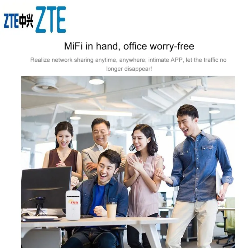 Оригинальный разблокированный ZTE MF65 MF65M HSPA + 21 6 Мбит/с 3G 2100 МГц беспроводной