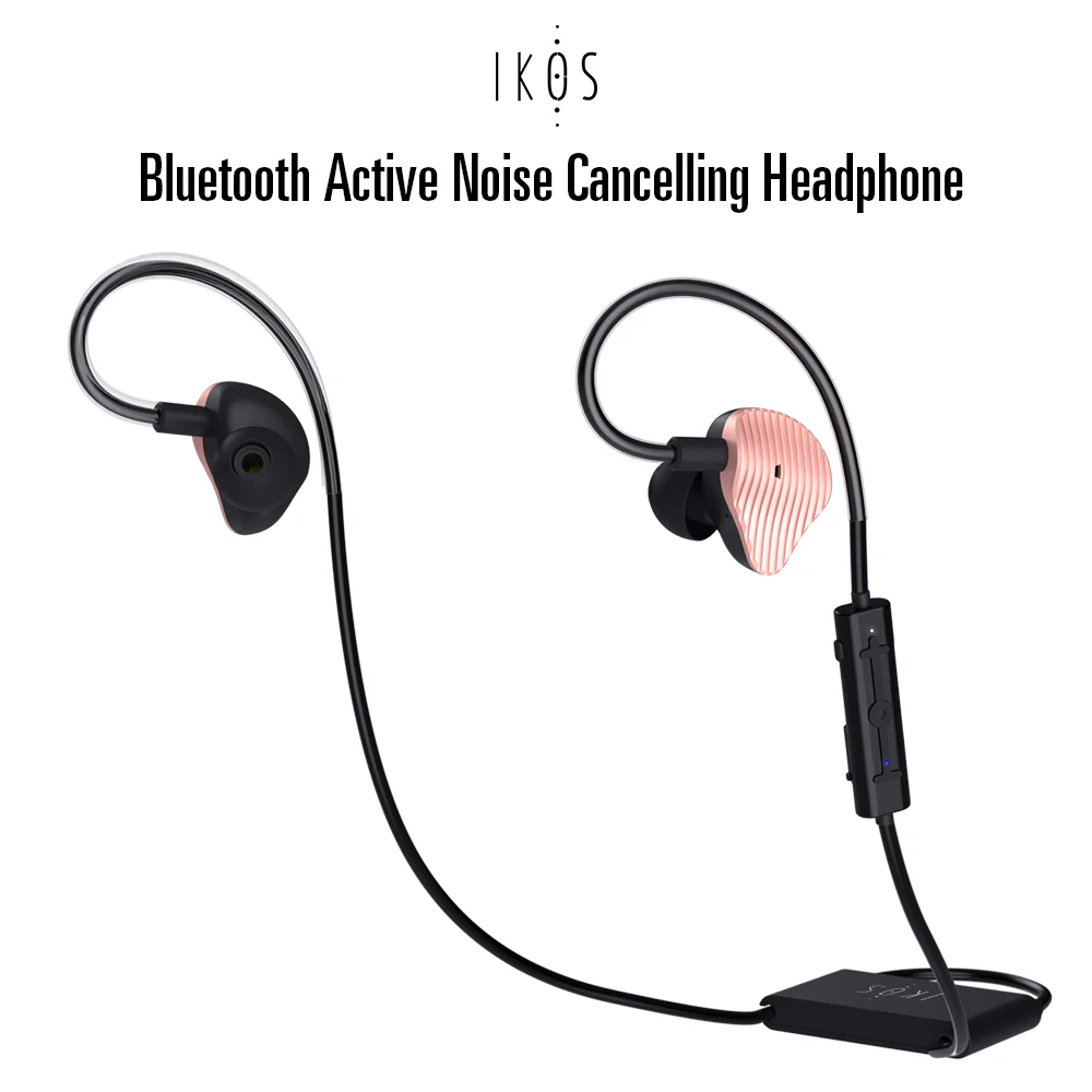 IKOS активный шумоподавление наушники Bluetooth наушники в наушник с микрофоном Hi-Fi глубокий бас беспроводные наушники путешествия Работа ТВ