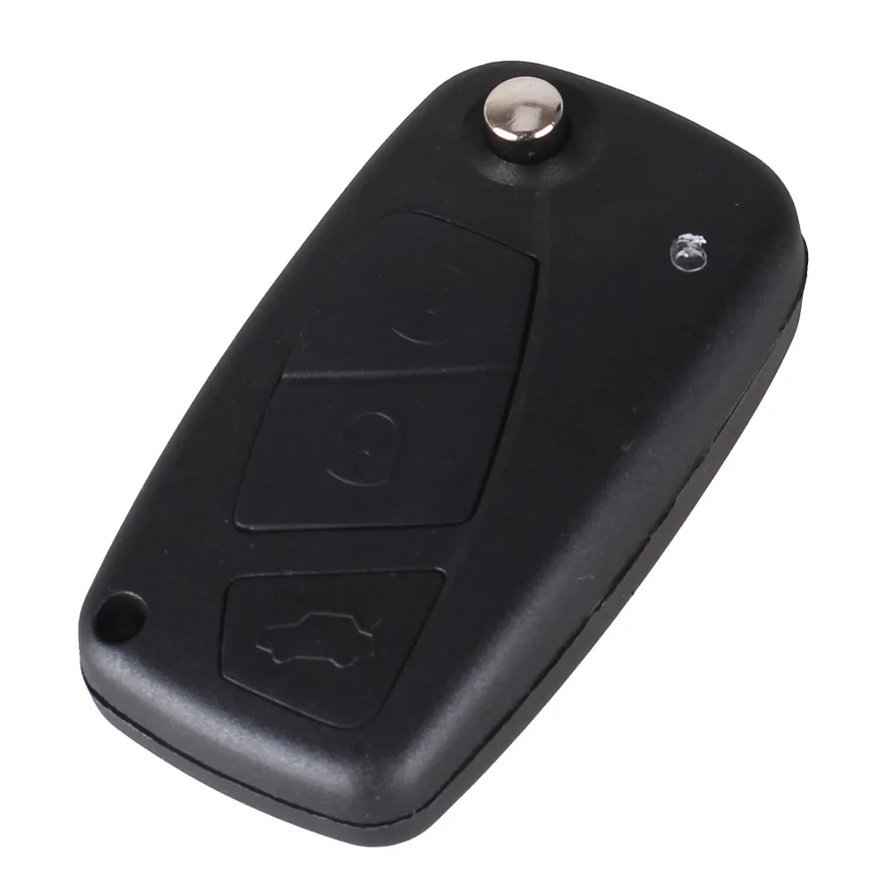 KEYYOU для FIAT 3 Button Punto Ducato Stilo Panda Bravo Navy Flip Fob Black BTN складной чехол пульта