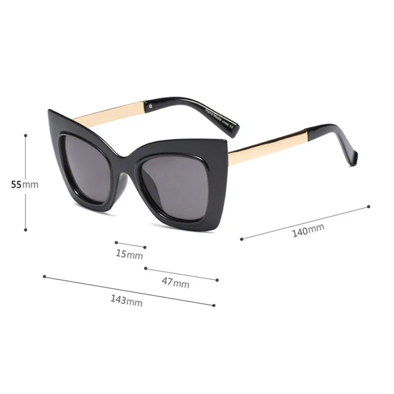 HBK солнцезащитные очки кошачий глаз итальянский бренд Vintege Modis Oculos De Sol Feminino 2019