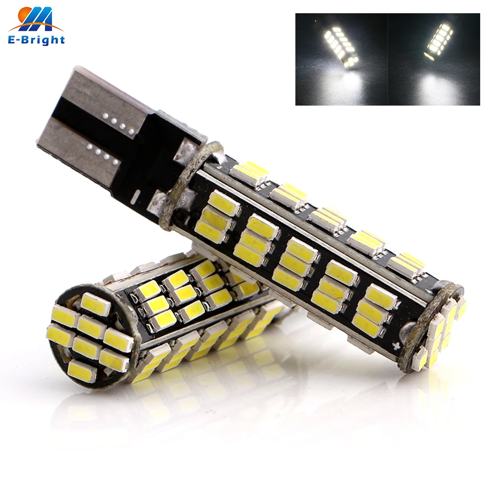100 шт. W5W 194 501 T10 PCB 3014 68 SMD 680LM 6500K белая светодиодная лампа авто задний светильник