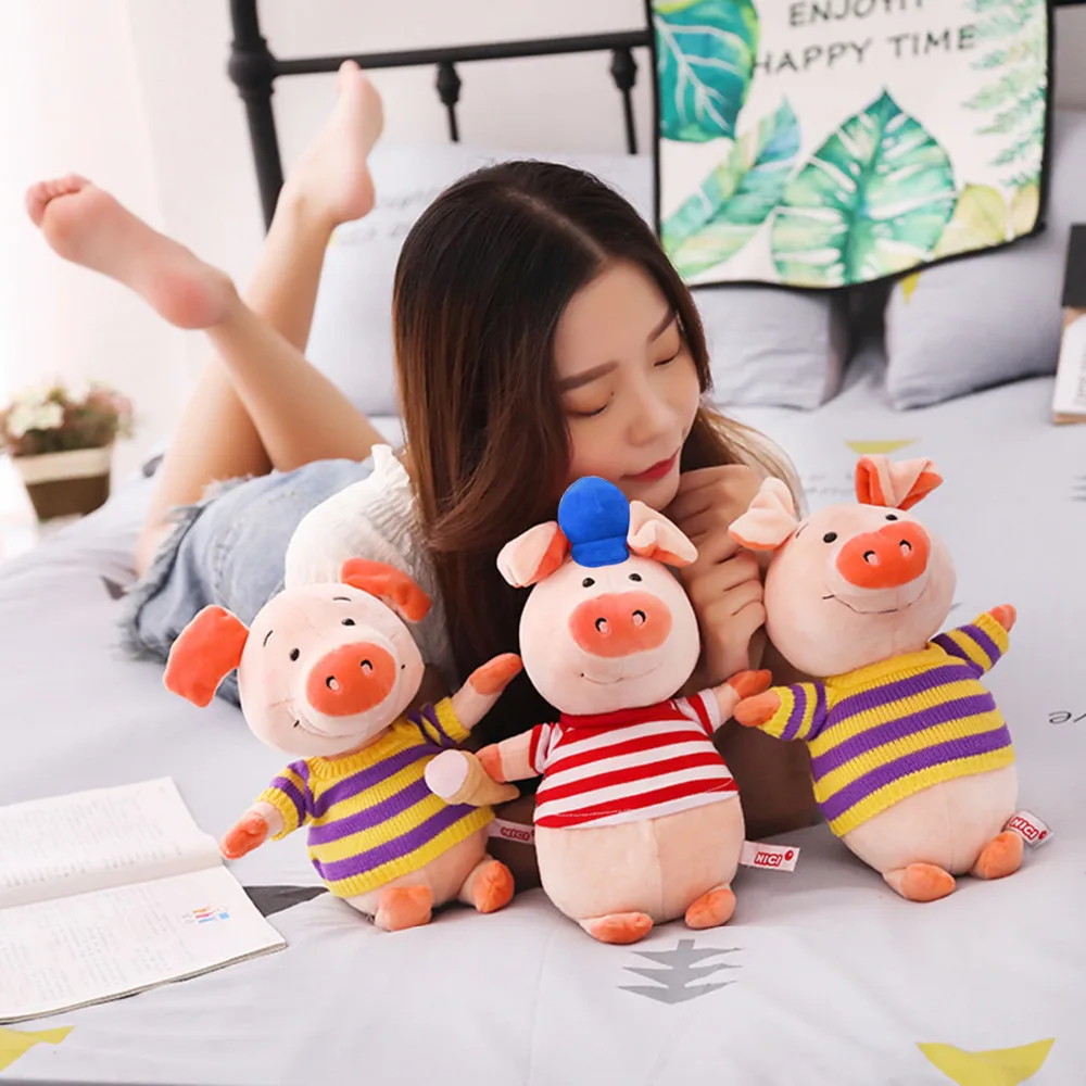 Candice guo! Супермилая плюшевая игрушка красивая тряпичная свинка с капюшоном