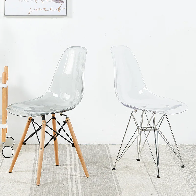 Современный минималистский прозрачный креативный стул Повседневный домашний