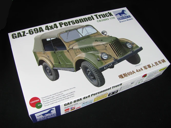 BRONCO CB35093 1/35 GAZ-69A 4X4 персонал грузовик весы модельный комплект