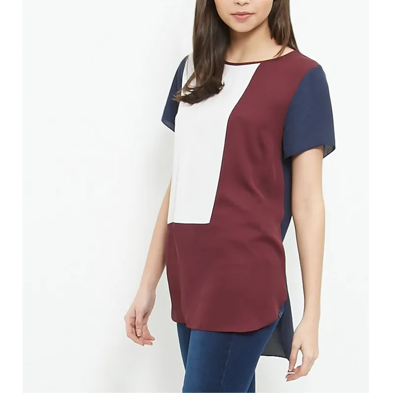 Zmvkgsoa Blusas Feminina летняя шифоновая блузка большого размера с коротким рукавом