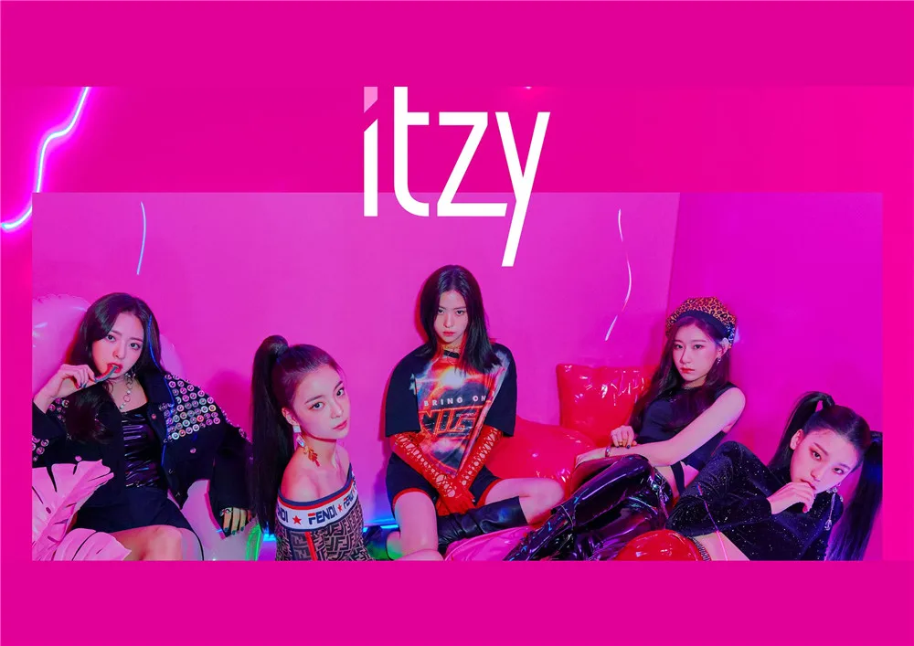 ITZY Kpop плакаты корейские певцы белая бумага с покрытием печатает четкое изображение украшения дома